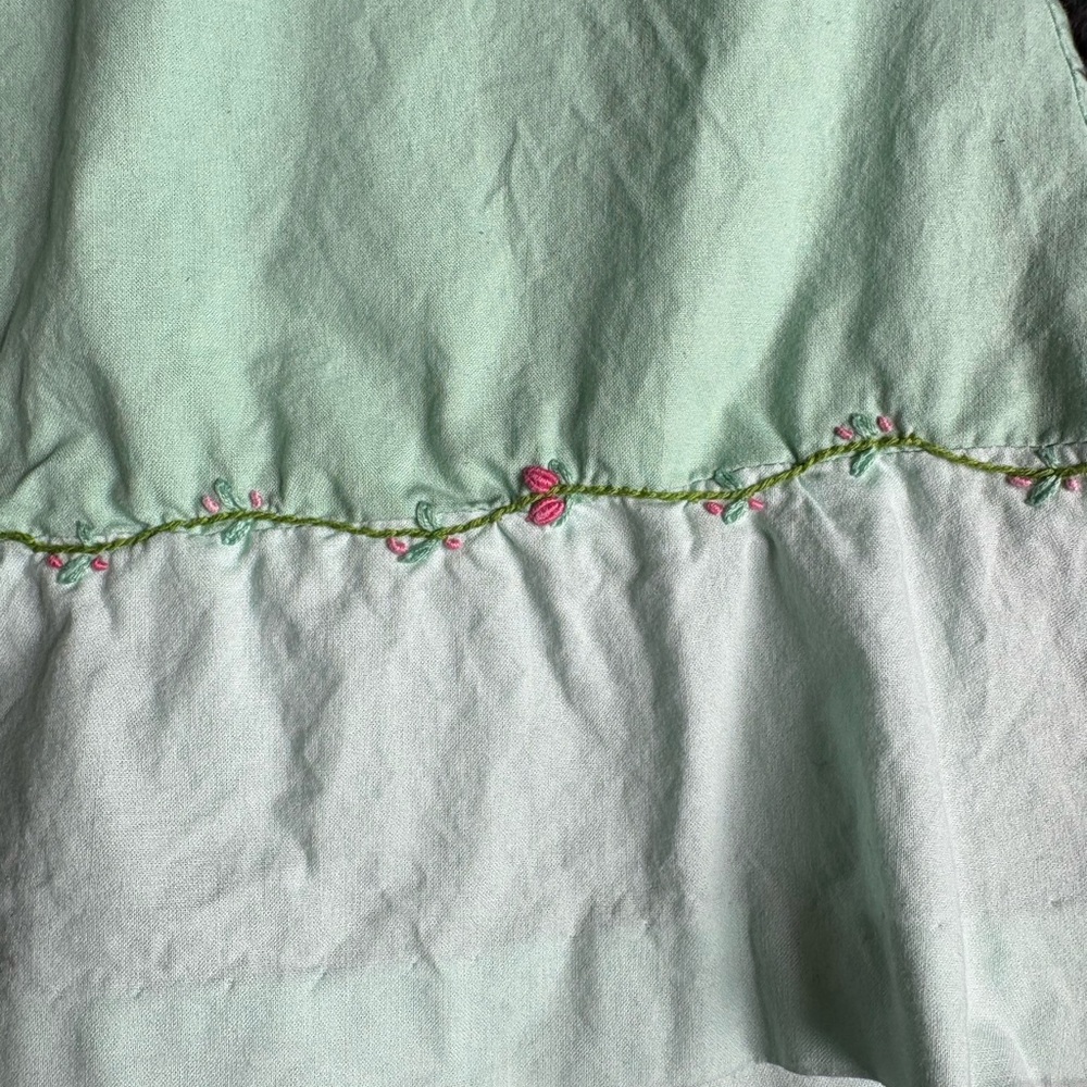 Isabel Garreton Light Green Hand Smocked Dress - Picture 4 of 7